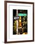 Urban Signs, Central Park, Manhattan, New York, United States, White Frame, Full Size Photography-Philippe Hugonnard-Framed Art Print