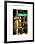 Urban Signs, Central Park, Manhattan, New York, United States, White Frame, Full Size Photography-Philippe Hugonnard-Framed Art Print