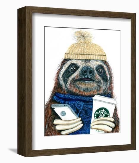 Urban Sloth-Melissa Symons-Framed Art Print