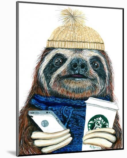 Urban Sloth-Melissa Symons-Mounted Art Print