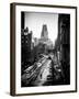 Urban Snowy Winter Landscape with Views over a Fire Escape in Facade of Building-Philippe Hugonnard-Framed Photographic Print