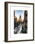 Urban Snowy Winter Landscape with Views over a Fire Escape in Facade of Building-Philippe Hugonnard-Framed Art Print