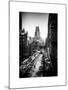 Urban Snowy Winter Landscape with Views over a Fire Escape in Facade of Building-Philippe Hugonnard-Mounted Art Print