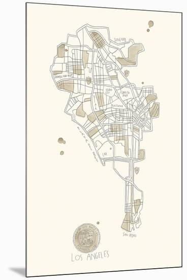 Urban Sprawl - LA-Kristine Hegre-Mounted Giclee Print