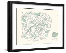 Urban Sprawl - London-Kristine Hegre-Framed Giclee Print