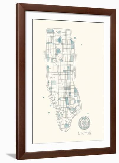 Urban Sprawl - NYC-Kristine Hegre-Framed Giclee Print