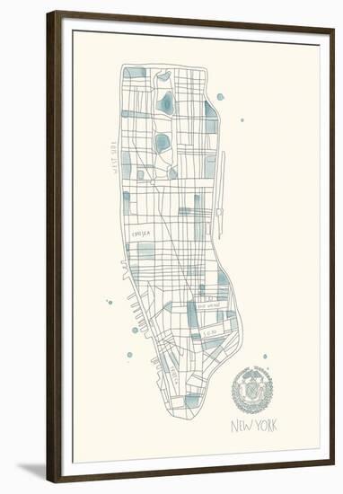 Urban Sprawl - NYC-Kristine Hegre-Framed Giclee Print