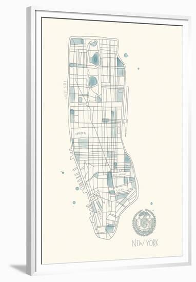 Urban Sprawl - NYC-Kristine Hegre-Framed Giclee Print