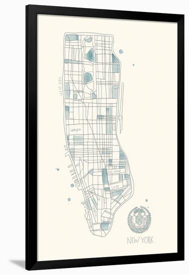 Urban Sprawl - NYC-Kristine Hegre-Framed Giclee Print