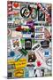 Urban Stickers - Street Art US - Key West - Miami-Philippe Hugonnard-Mounted Photographic Print