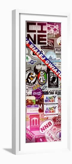 Urban Stickers - Street Art US - Key West - Miami-Philippe Hugonnard-Framed Photographic Print