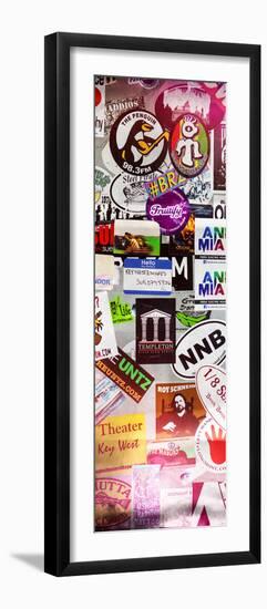 Urban Stickers - Street Art US - Key West - Miami-Philippe Hugonnard-Framed Photographic Print