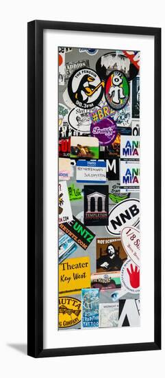 Urban Stickers - Street Art US - Key West - Miami-Philippe Hugonnard-Framed Photographic Print