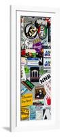 Urban Stickers - Street Art US - Key West - Miami-Philippe Hugonnard-Framed Photographic Print