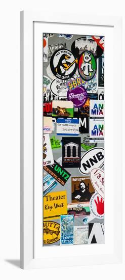 Urban Stickers - Street Art US - Key West - Miami-Philippe Hugonnard-Framed Photographic Print