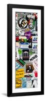 Urban Stickers - Street Art US - Key West - Miami-Philippe Hugonnard-Framed Photographic Print