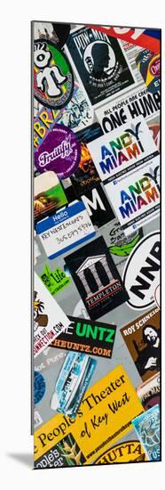 Urban Stickers - Street Art US - Key West - Miami-Philippe Hugonnard-Mounted Photographic Print