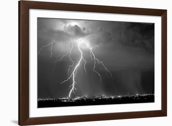 Urban Storm BW-Douglas Taylor-Framed Photographic Print