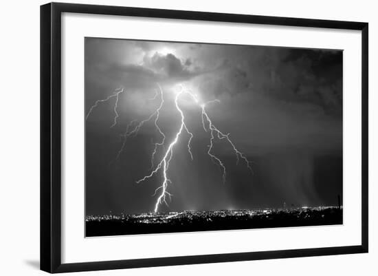 Urban Storm BW-Douglas Taylor-Framed Photo