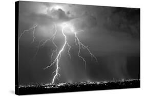 Urban Storm BW-Douglas Taylor-Stretched Canvas