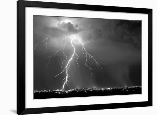 Urban Storm BW-Douglas Taylor-Framed Photographic Print