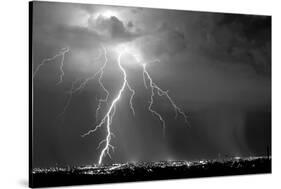 Urban Storm BW-Douglas Taylor-Stretched Canvas