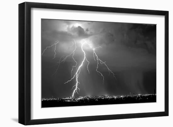 Urban Storm BW-Douglas Taylor-Framed Photo