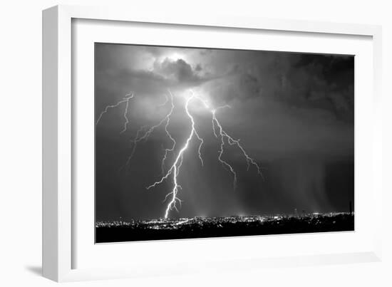 Urban Storm BW-Douglas Taylor-Framed Photographic Print