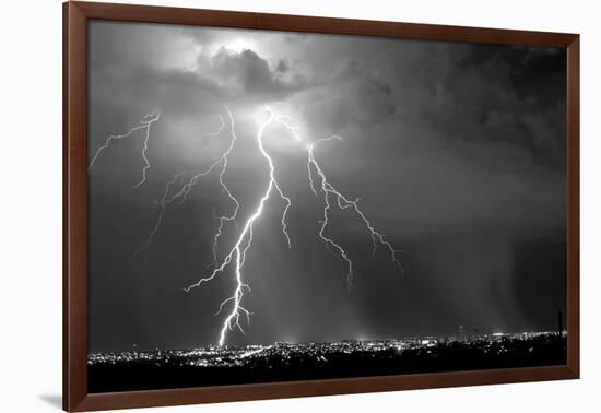 Urban Storm BW-Douglas Taylor-Framed Photographic Print