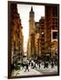 Urban Street Scene in Broadway at Sunset - Canal Street - Manhattan - New York City-Philippe Hugonnard-Framed Photographic Print