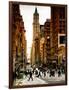 Urban Street Scene in Broadway at Sunset - Canal Street - Manhattan - New York City-Philippe Hugonnard-Framed Photographic Print