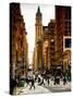 Urban Street Scene in Broadway at Sunset - Canal Street - Manhattan - New York City-Philippe Hugonnard-Stretched Canvas