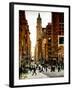 Urban Street Scene in Broadway at Sunset - Canal Street - Manhattan - New York City-Philippe Hugonnard-Framed Premium Photographic Print