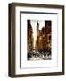 Urban Street Scene in Broadway at Sunset - Canal Street - Manhattan - New York-Philippe Hugonnard-Framed Art Print