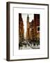 Urban Street Scene in Broadway at Sunset - Canal Street - Manhattan - New York-Philippe Hugonnard-Framed Art Print