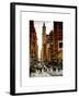 Urban Street Scene in Broadway at Sunset - Canal Street - Manhattan - New York-Philippe Hugonnard-Framed Art Print