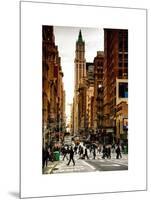 Urban Street Scene in Broadway at Sunset - Canal Street - Manhattan - New York-Philippe Hugonnard-Mounted Art Print