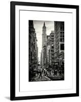 Urban Street Scene in Broadway - Canal Street - Manhattan - New York City - United States-Philippe Hugonnard-Framed Art Print