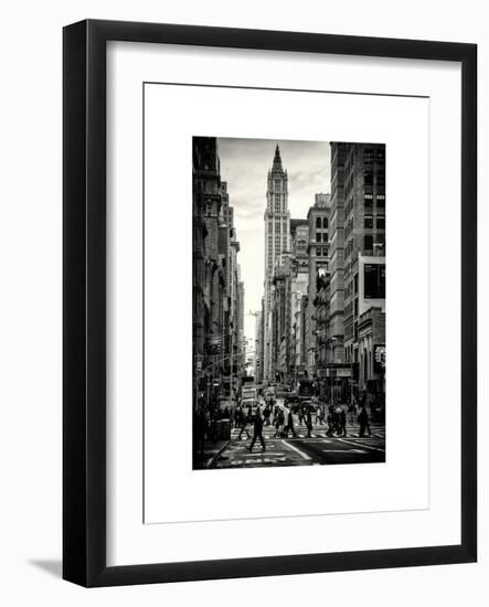 Urban Street Scene in Broadway - Canal Street - Manhattan - New York City - United States-Philippe Hugonnard-Framed Art Print