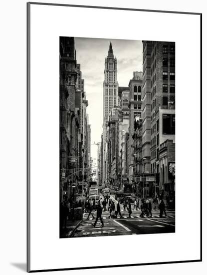 Urban Street Scene in Broadway - Canal Street - Manhattan - New York City - United States-Philippe Hugonnard-Mounted Art Print