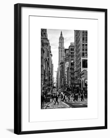 Urban Street Scene in Broadway - Canal Street - Manhattan - New York City - United States-Philippe Hugonnard-Framed Art Print