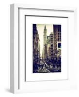 Urban Street Scene in Broadway - Canal Street - Manhattan - New York City - United States-Philippe Hugonnard-Framed Art Print