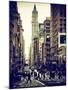 Urban Street Scene in Broadway - Canal Street - Manhattan - New York City-Philippe Hugonnard-Mounted Photographic Print