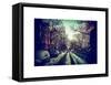 Urban Street Scene of Chelsea in Winter-Philippe Hugonnard-Framed Stretched Canvas