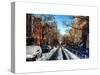 Urban Street Scene of Chelsea in Winter-Philippe Hugonnard-Stretched Canvas