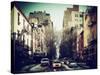 Urban Street Scene of Manhattan in Winter-Philippe Hugonnard-Stretched Canvas