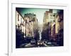 Urban Street Scene of Manhattan in Winter-Philippe Hugonnard-Framed Photographic Print