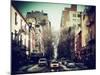 Urban Street Scene of Manhattan in Winter-Philippe Hugonnard-Mounted Photographic Print