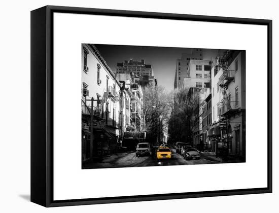 Urban Street Scene of Manhattan in Winter-Philippe Hugonnard-Framed Stretched Canvas