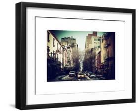 Urban Street Scene of Manhattan in Winter-Philippe Hugonnard-Framed Art Print